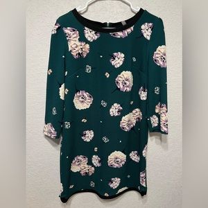 XHILARATION Green Floral dress with small flaw